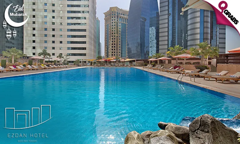 Eid Al Adha Lunch OR Dinner Buffet + Pool Acess in Ezdan Hotel West Bay Towers!